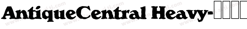 AntiqueCentral Heavy字体转换